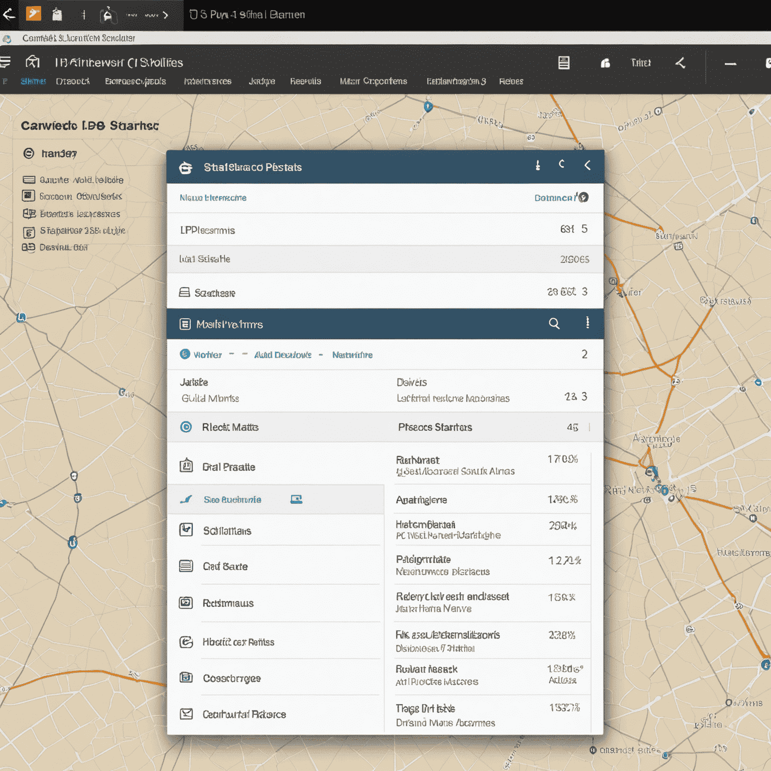 Interface d'Advanced IP Scanner montrant une liste de dispositifs sur un réseau local, avec des adresses IP, noms d'hôtes et statuts