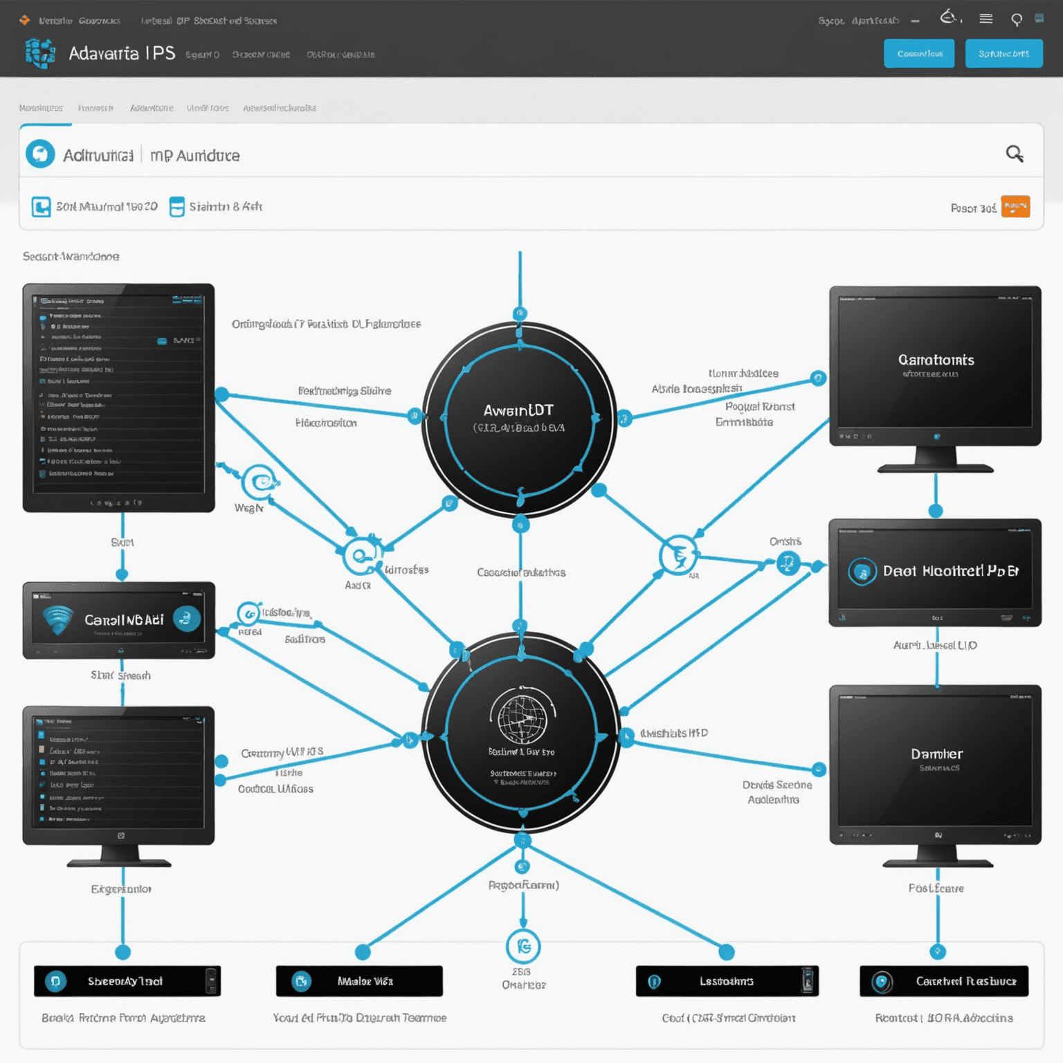 Interface d'Advanced IP Scanner montrant un scan de réseau en cours avec des adresses IP, noms d'hôtes et ports ouverts visibles